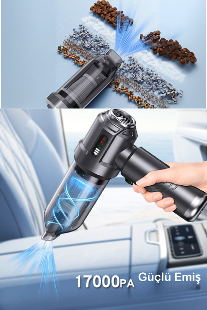 ifexia Yeni Nesil Dijital Göstergeli Mini Araç Süpürgesi